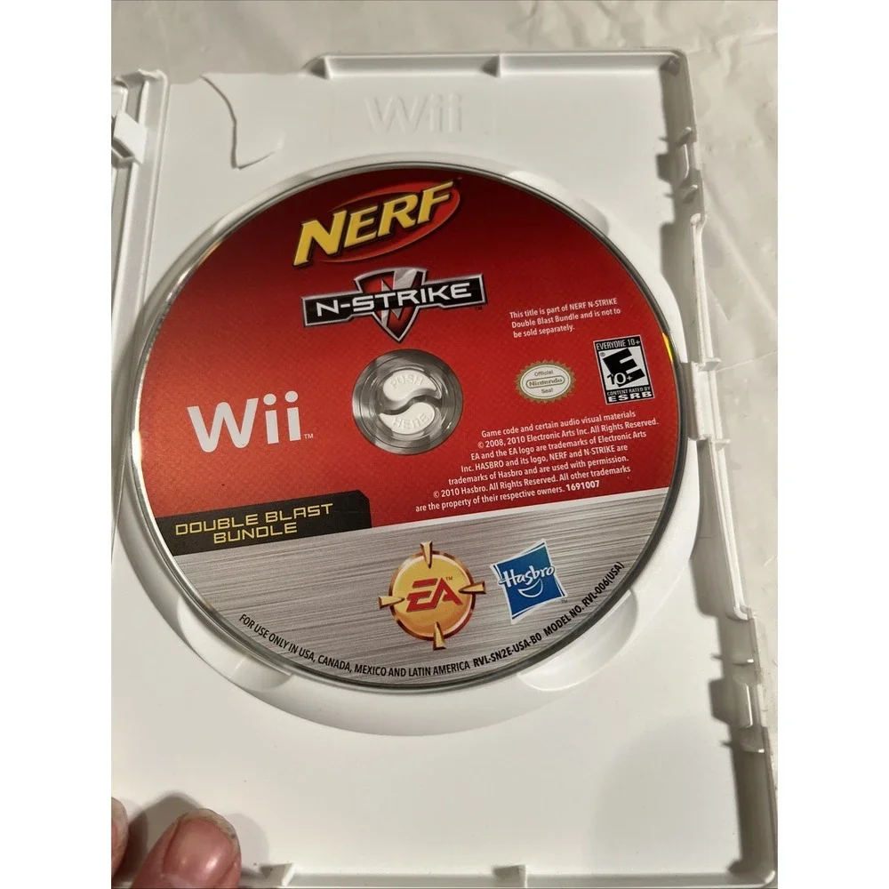 Nerf N-Strike - Nintendo Wii Game - 4 Player -Tested Working Fast Shipping